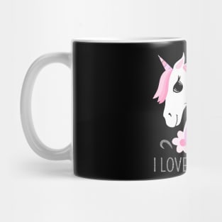 Pink unicorn birthday girl Mug
